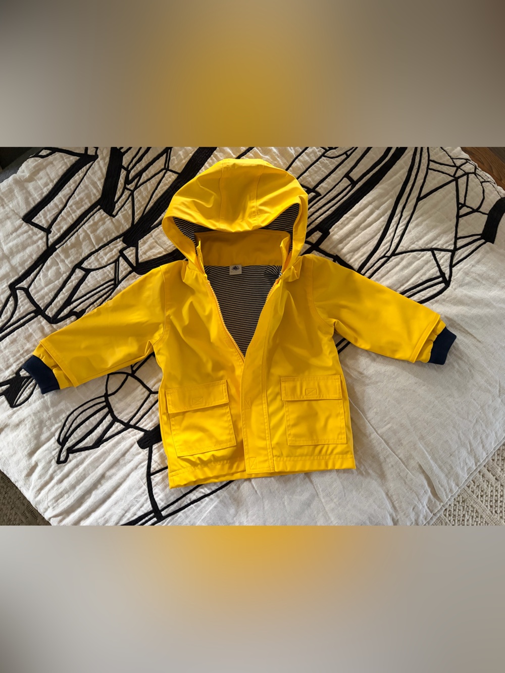 Petit Bateau Baby Rain Coat / Jacket 18m (brand runs small)